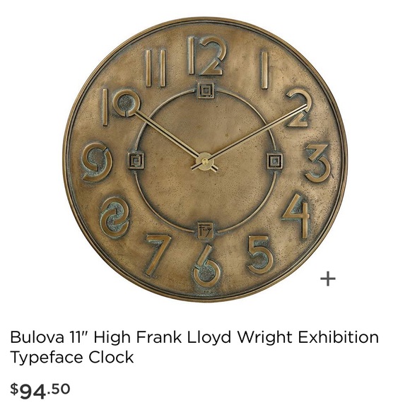 Bulova Frank Loyd Wright wall clock - Picture 6 of 6